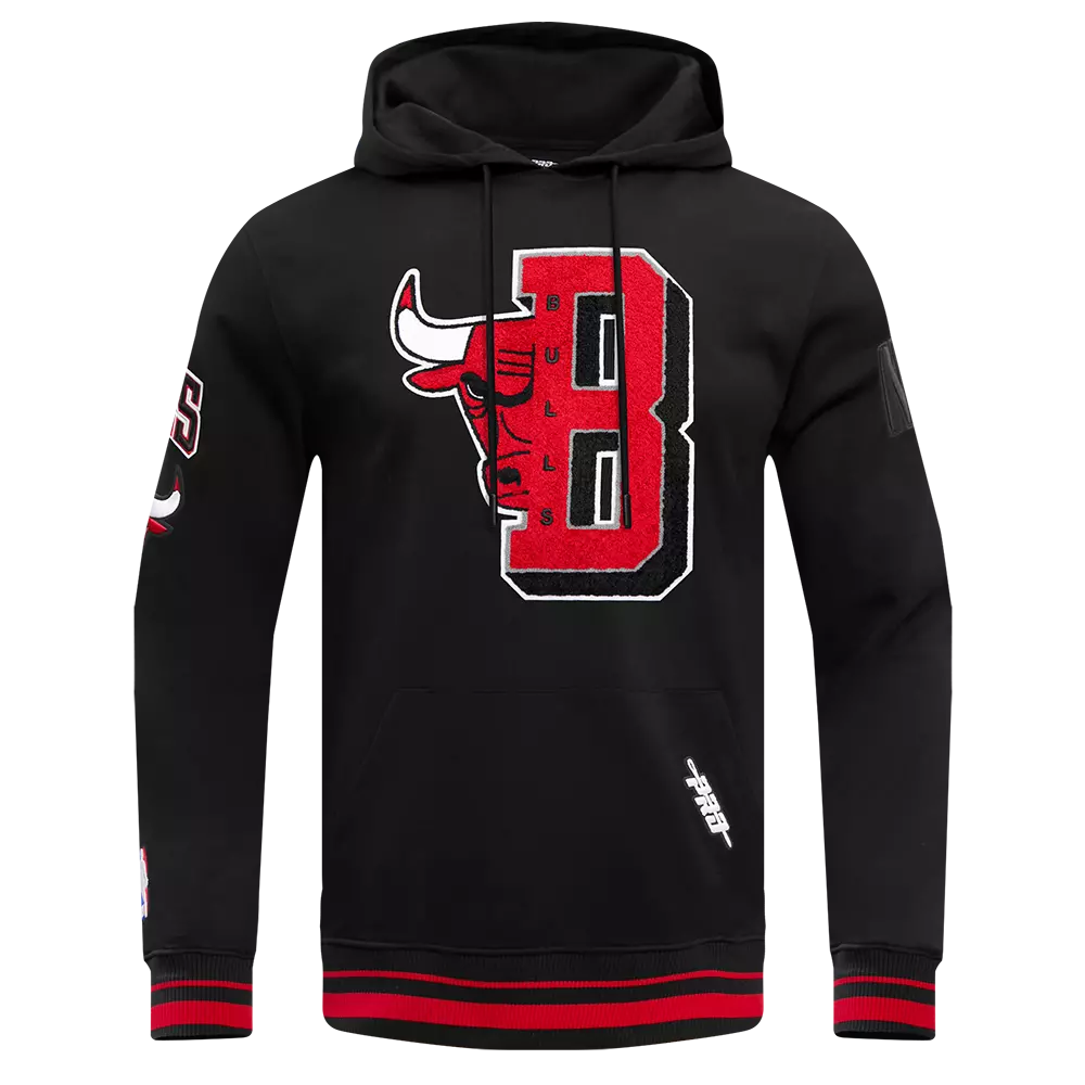 Pro Standard Men's Graphic Logo Pullover Hoodie - Black/Red
